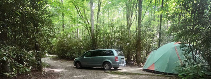 Standing Indian Campground in Nantahala National Forest