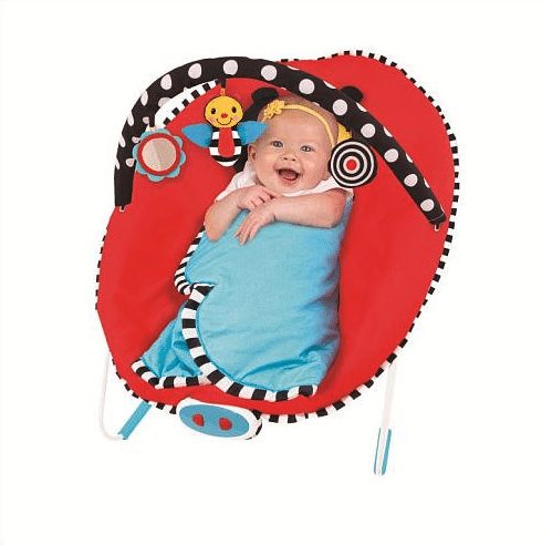 sassy baby cuddle bug bouncer closed blanket - best baby bouncer