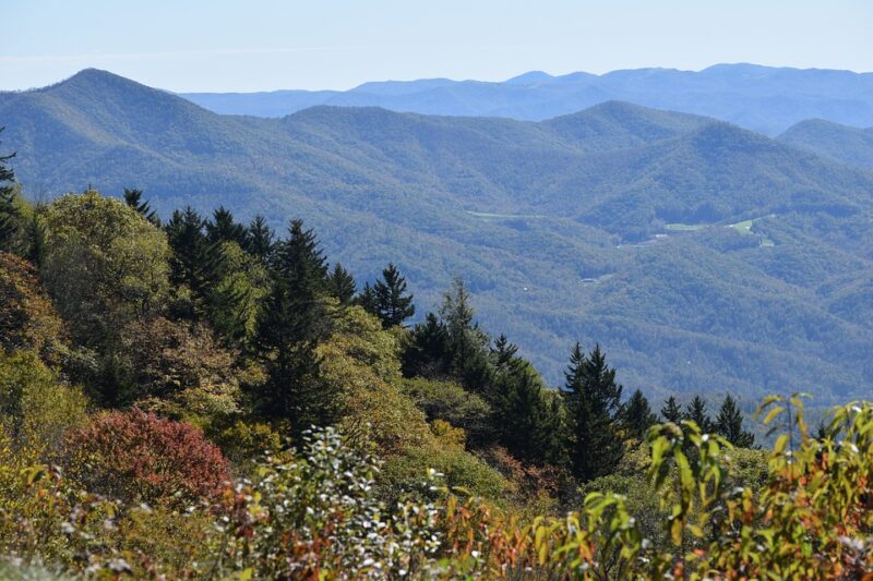 Blue Ridge Parkway, Nc, Mountains, Landscape, Fall